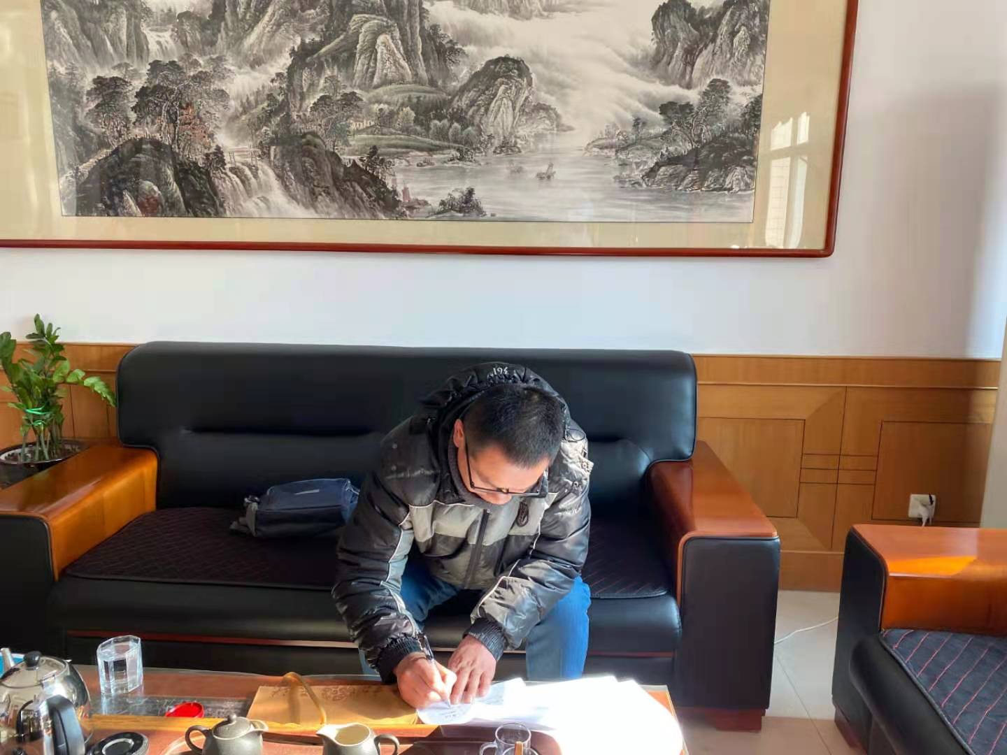 感谢俞先生现场报名海员项目。